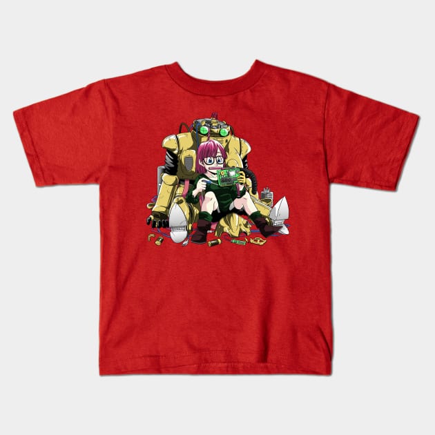 robo repair Kids T-Shirt by CoinboxTees